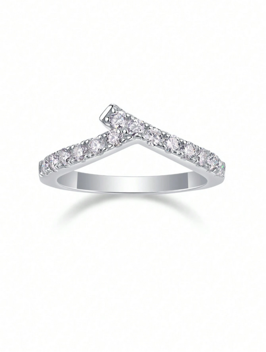 Sterling Moissanit Ring | Elegante Sølvsmykker