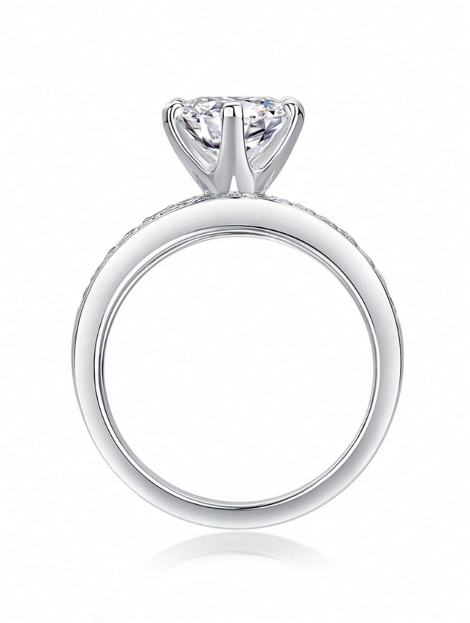 Luxury Moissanite Stacking Rings Set | Elegant & Sophisticated