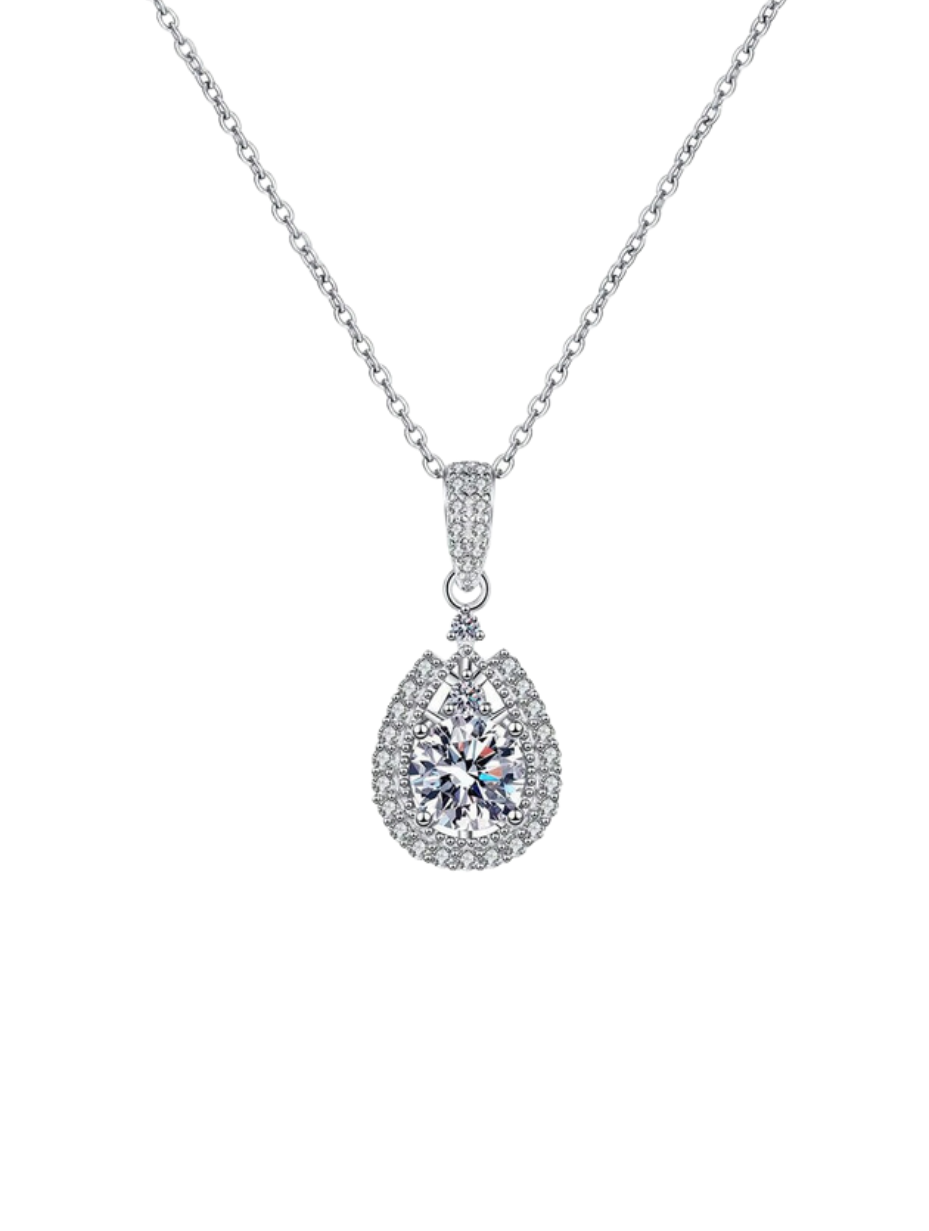 Elegant Moissanite Pendant Necklace | Timeless Luxury