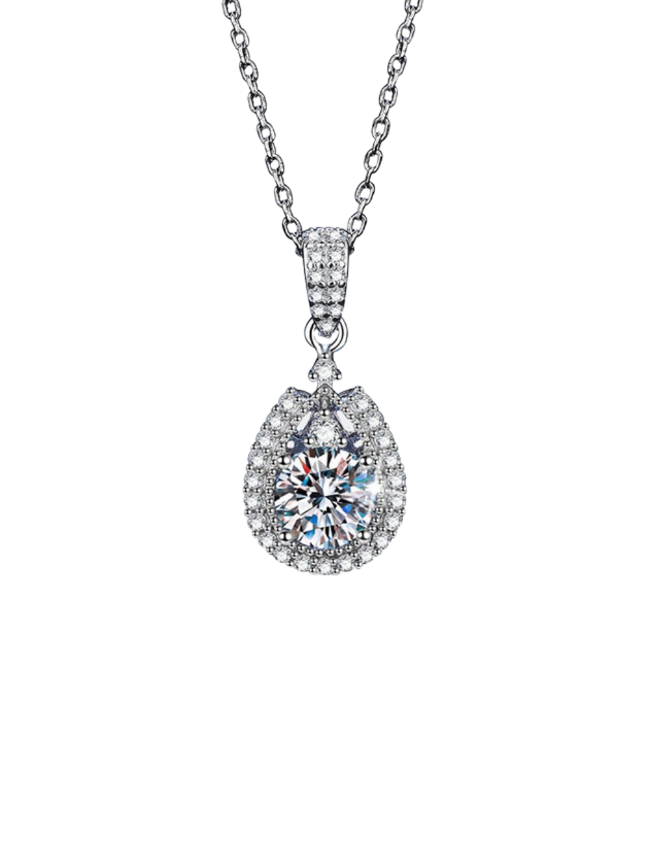 Elegant Moissanite Pendant Necklace | Timeless Luxury