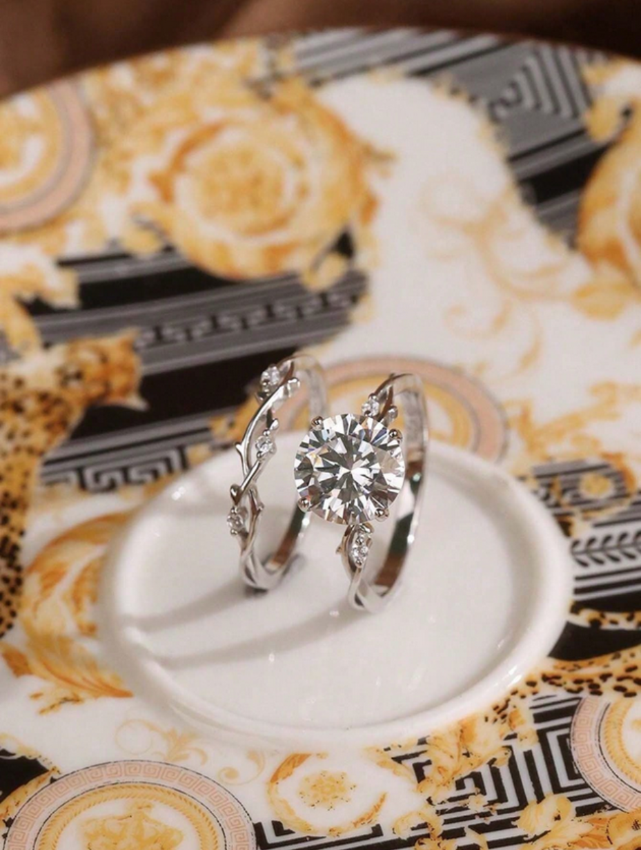 Elegant Moissanit-Grenring | Luksuriøst Design