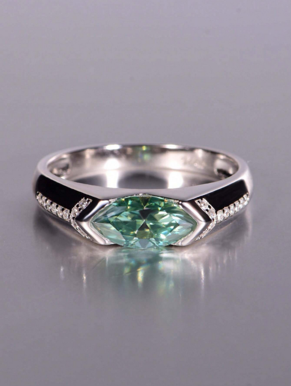 Hip-Hop Moissanite Ring | Unisex S925 Style