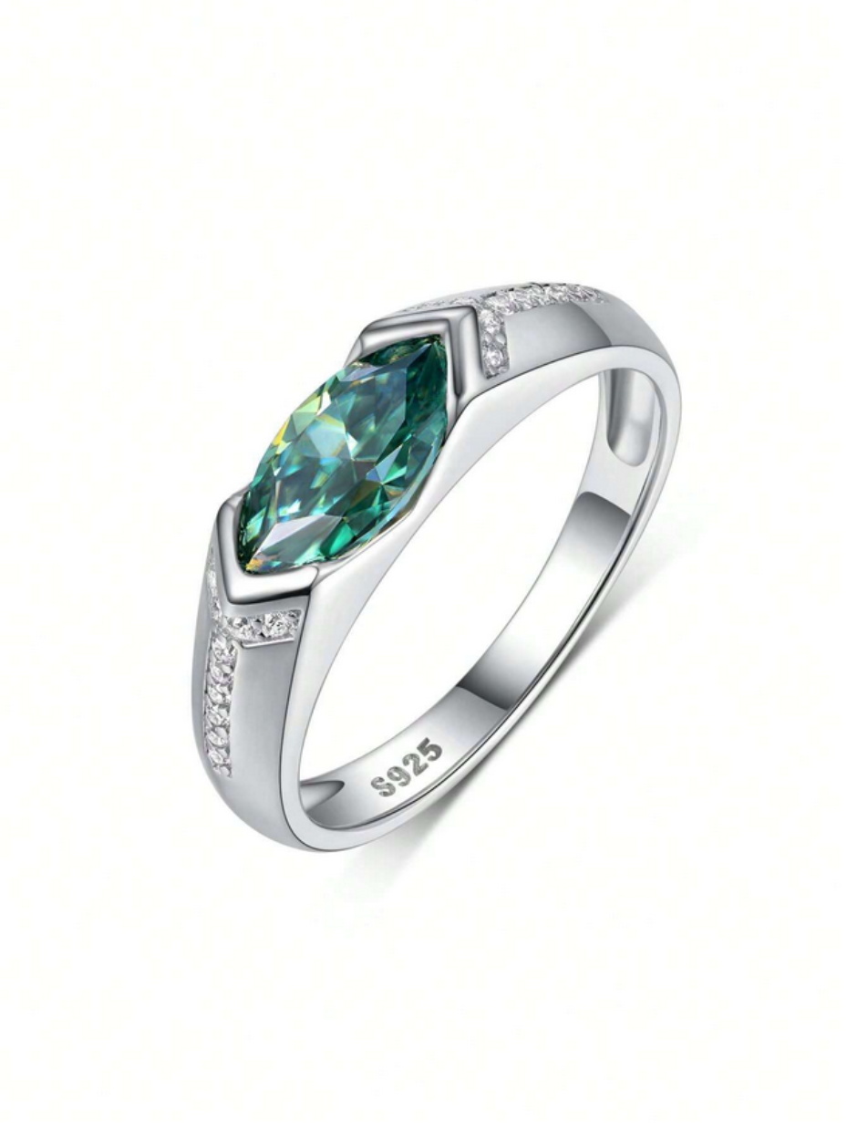 Hip-Hop Moissanite Ring | Unisex S925 Style