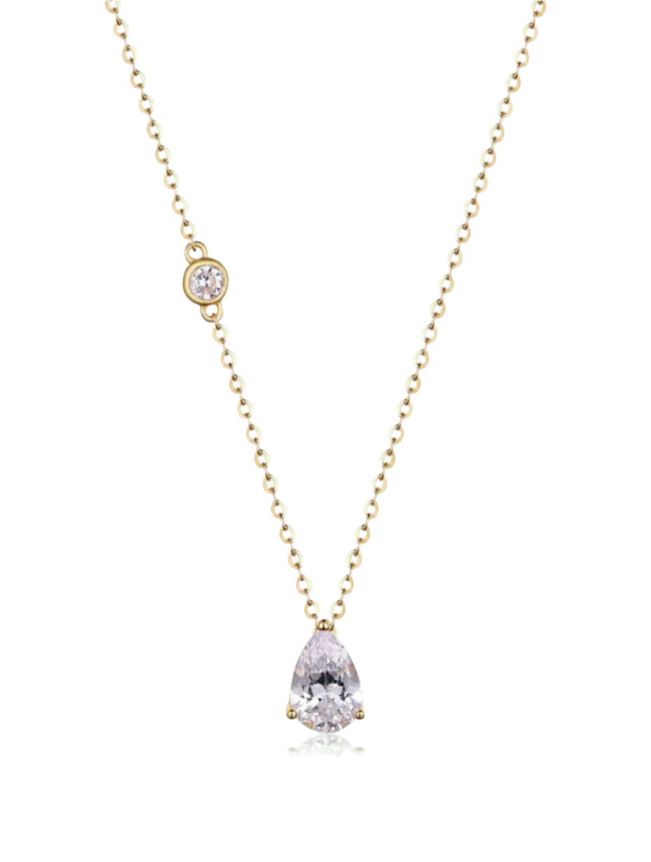 Waterdrop Moissanite Pendant | Minimalist S925