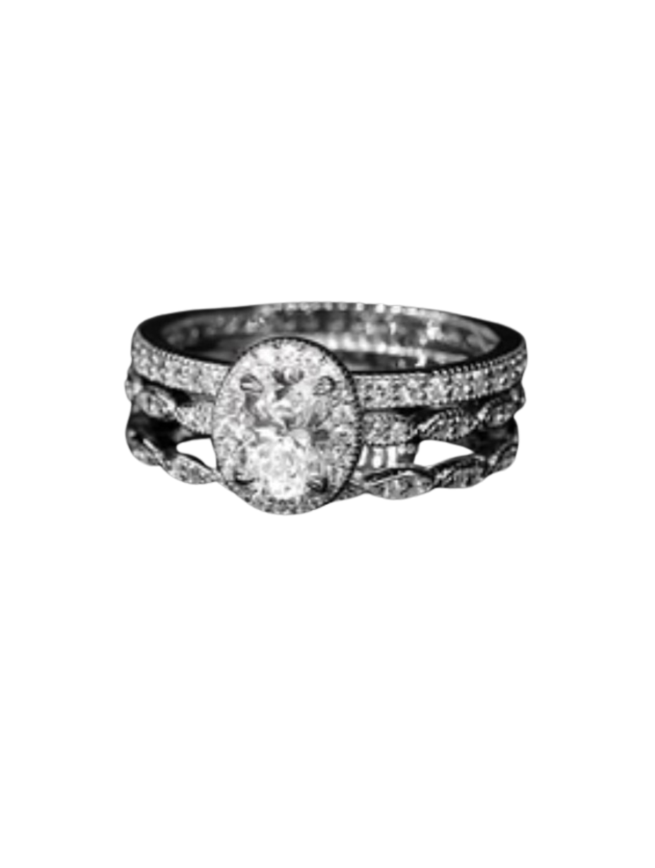3-Piece Moissanite Stacking Rings | 925 Sterling Silver
