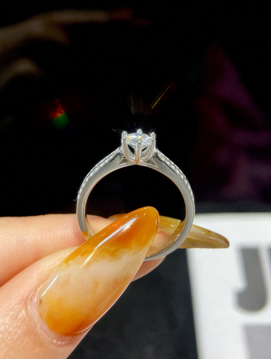 Starlight Queen 6-Claw Ring | 925 Sterling Silver