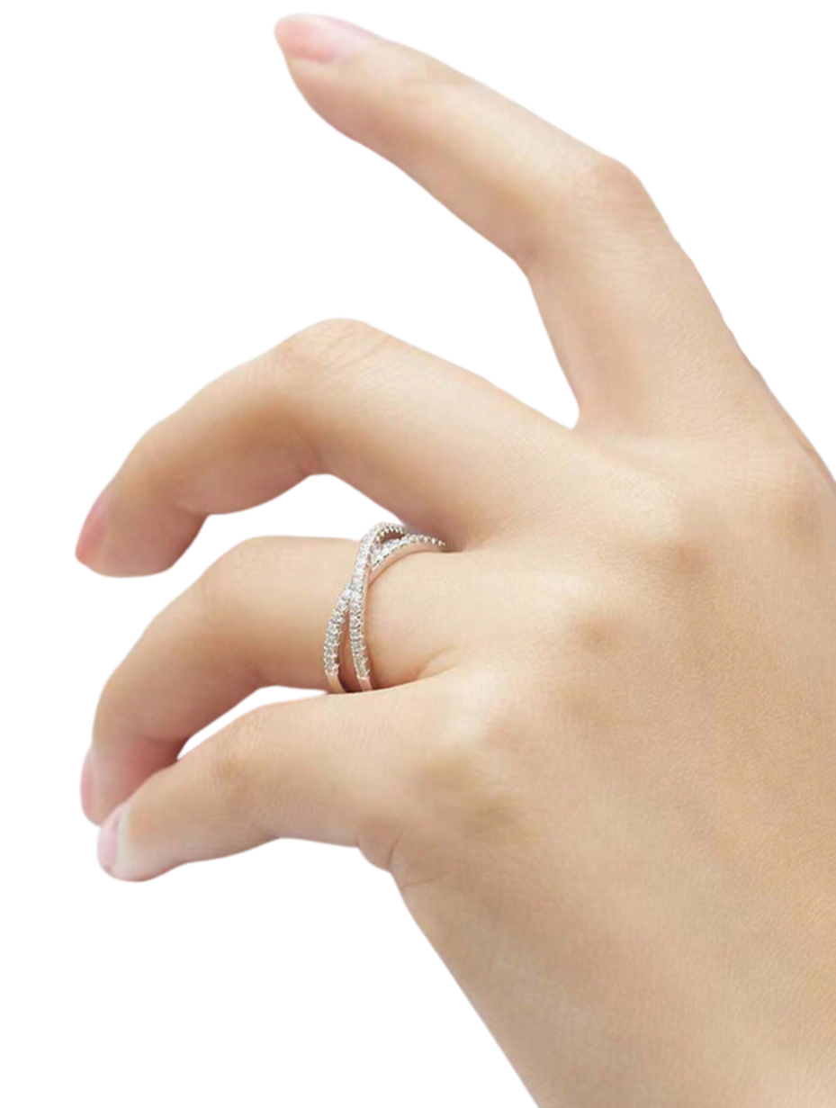 X-Design Moissanit Ring | Romantiske Smykker i 925 Sterlingsølv