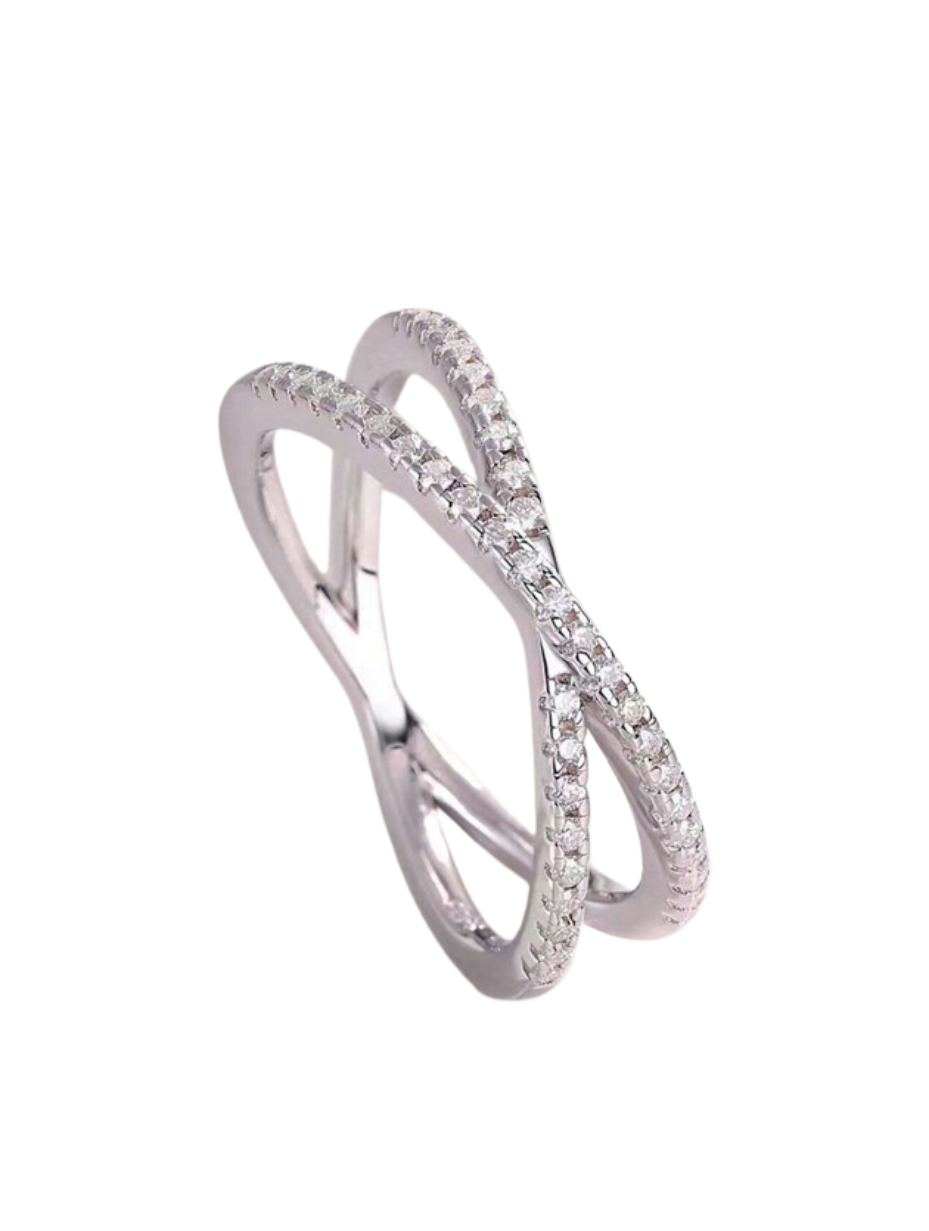 X-Design Moissanit Ring | Romantiske Smykker i 925 Sterlingsølv