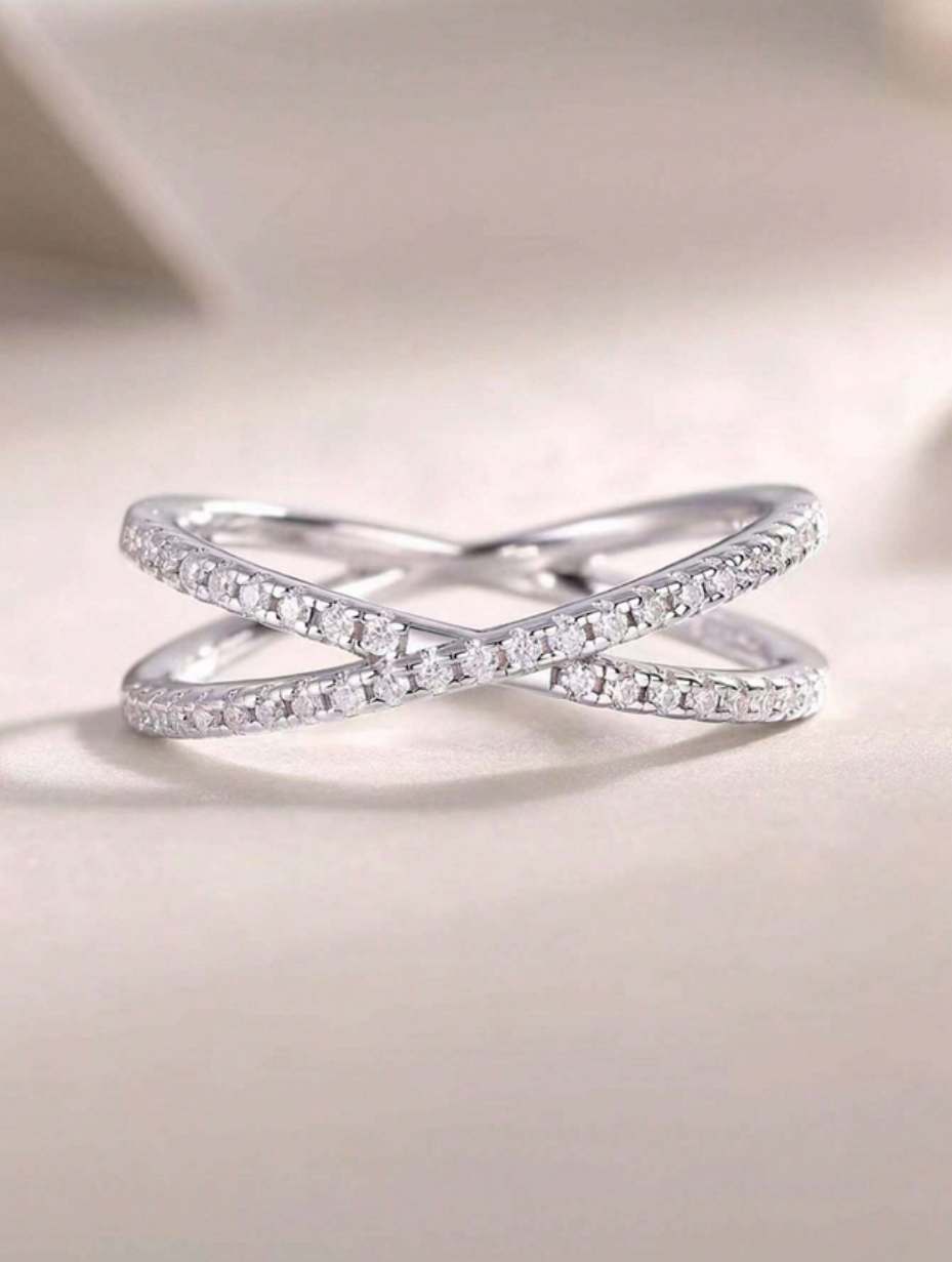 X-Design Moissanit Ring | Romantiske Smykker i 925 Sterlingsølv