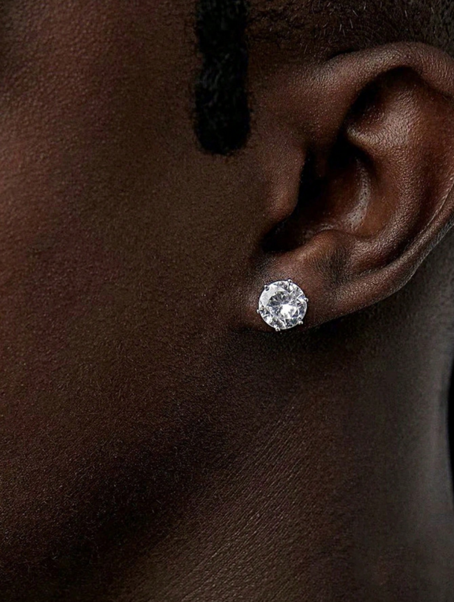 Sparkling Moissanite Stud Earrings | S925 Sterling Silver