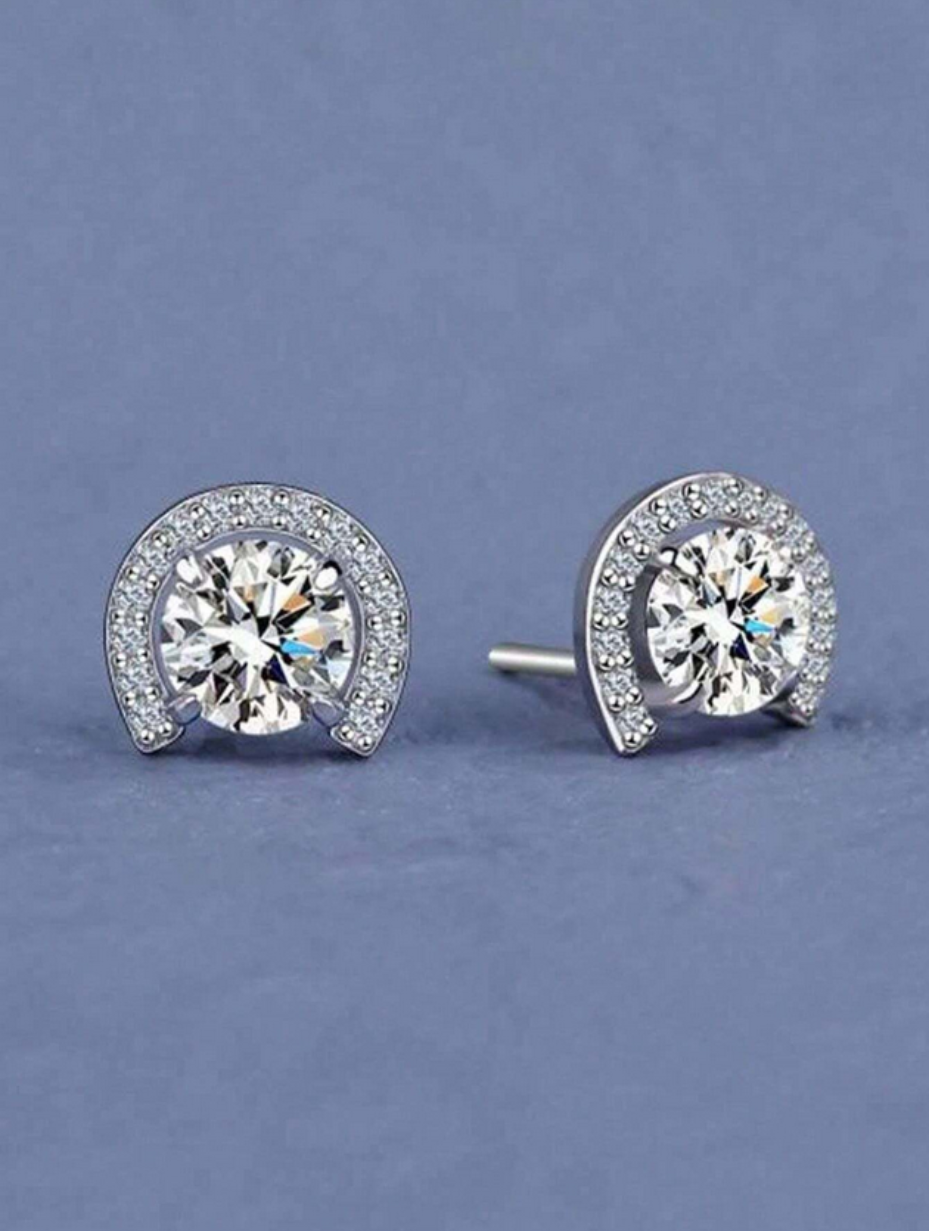 Moissanit Øreringe | S925 Sterling Sølv