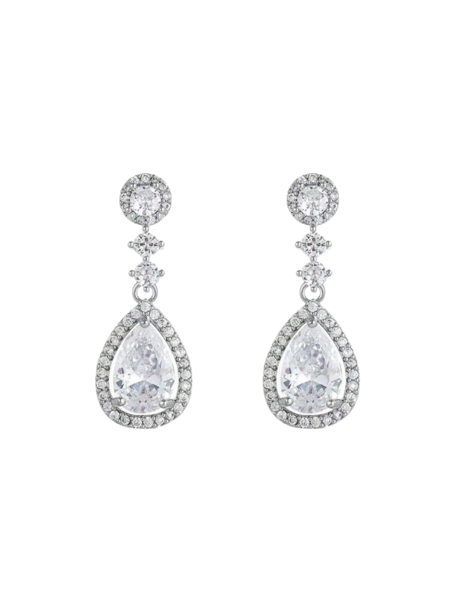 Teardrop Stud Earrings | S925 Sterling Silver