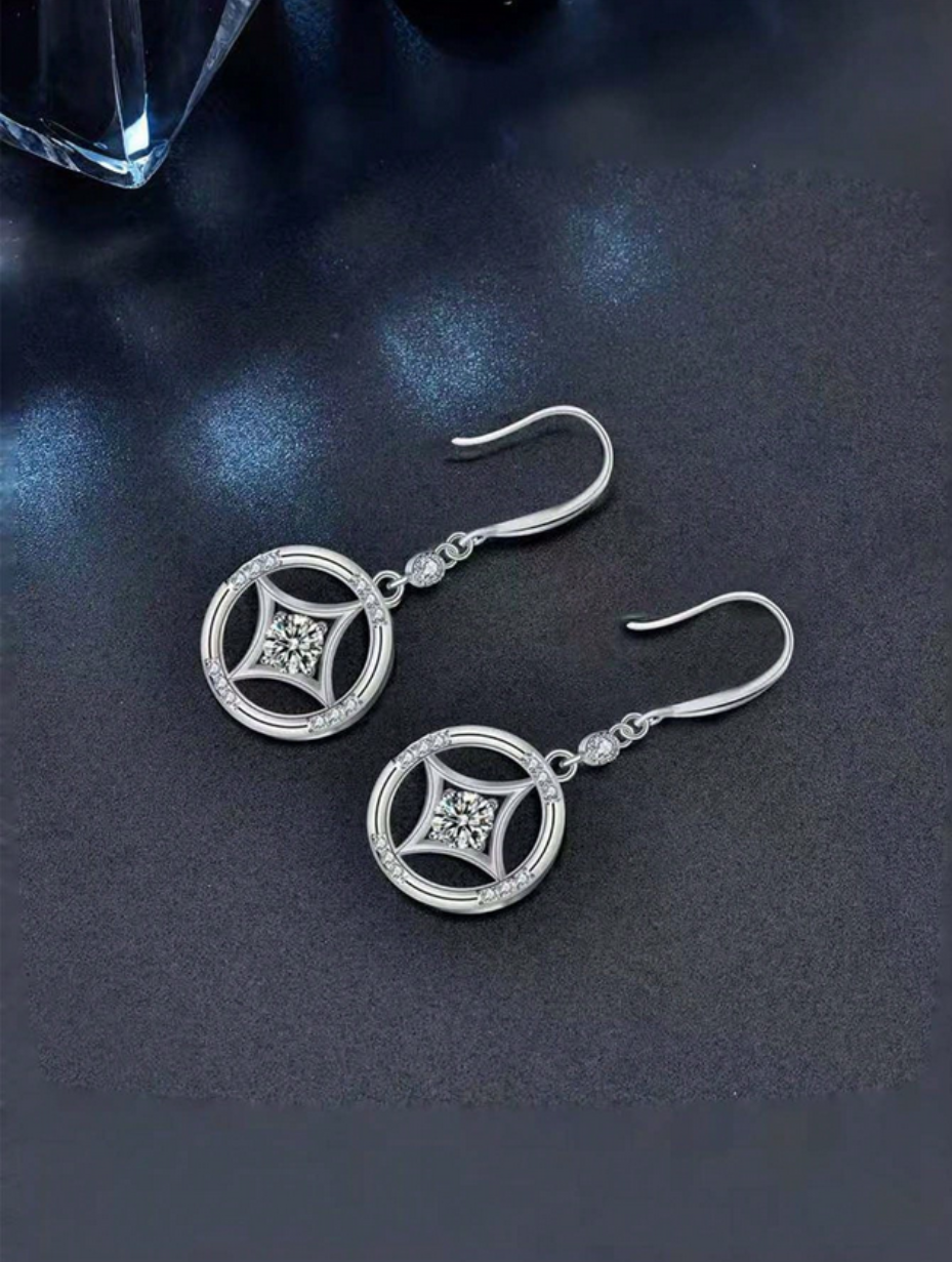 Vintage Chinese Coin Tassel Earrings | S925 Sterling Silver