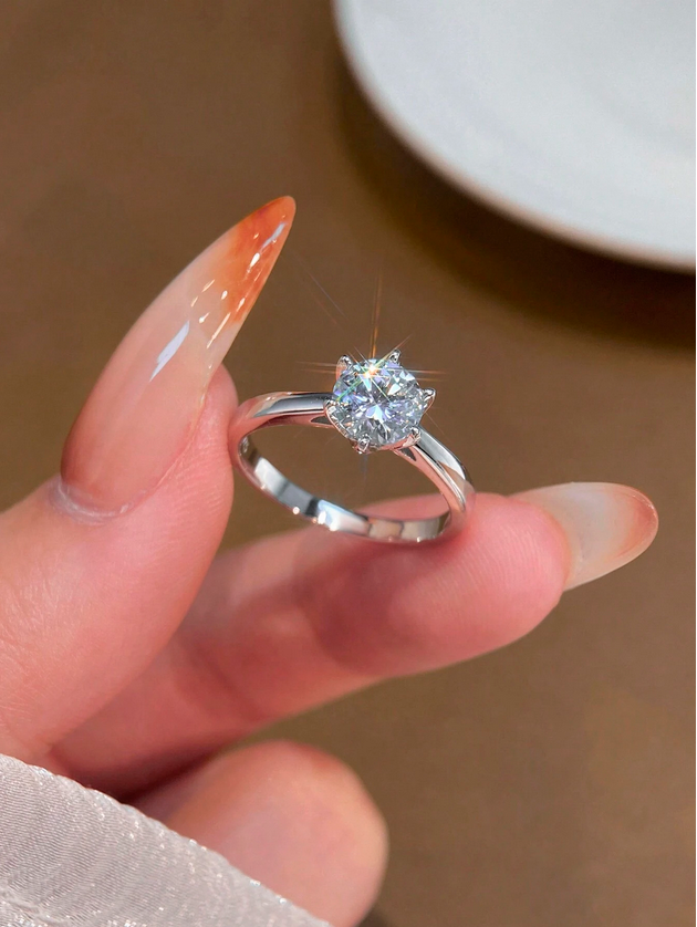 Udsøgt S925 Moissanit Evighedsring | Elegant Jubilæumsring