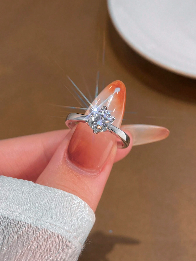 Udsøgt S925 Moissanit Evighedsring | Elegant Jubilæumsring