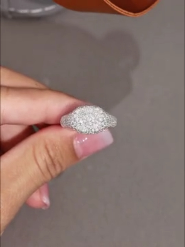 Simuleret Moissanitring | 18 Karat Forgyldt