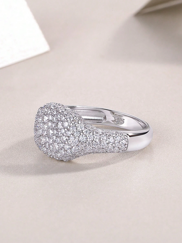 Simuleret Moissanitring | 18 Karat Forgyldt