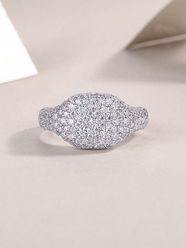 Simuleret Moissanitring | 18 Karat Forgyldt