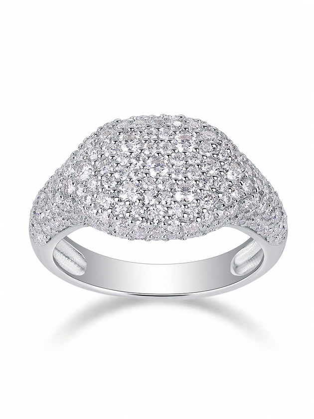 Simuleret Moissanitring | 18 Karat Forgyldt