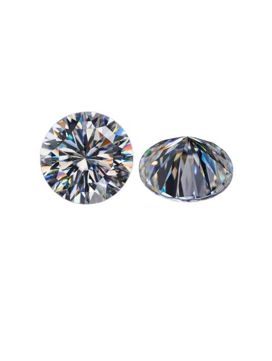 1 Pair 0.1ct-2ct Six-Claw Moissanite Earrings | S925 Silver Stud