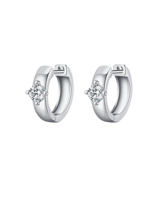 925 Sterling Silver Moissanite Earrings | Elegant Jewelry