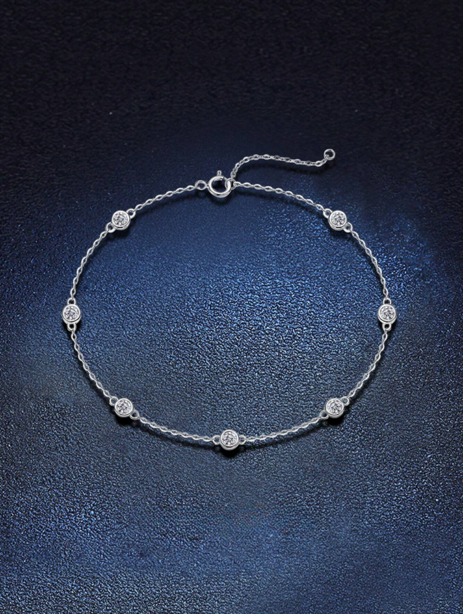 Moissanite Bracelet | Sweet & Versatile S925 Sterling Silver