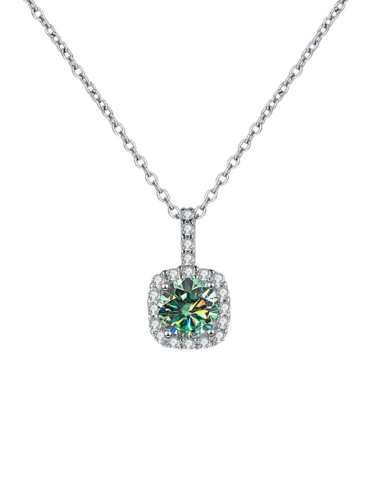925 Sterling Silver Moissanite Necklace | Luxury Everyday Style
