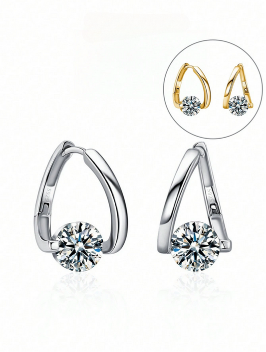 Asymmetrical Stud Earrings | Elegant Sparkle