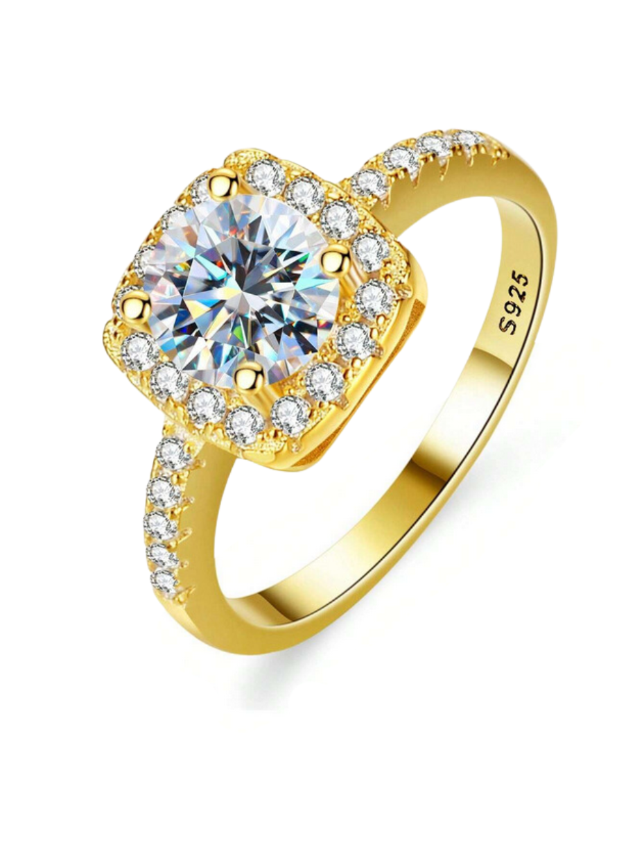 Luxury Moissanite Ring | Timeless Sparkle