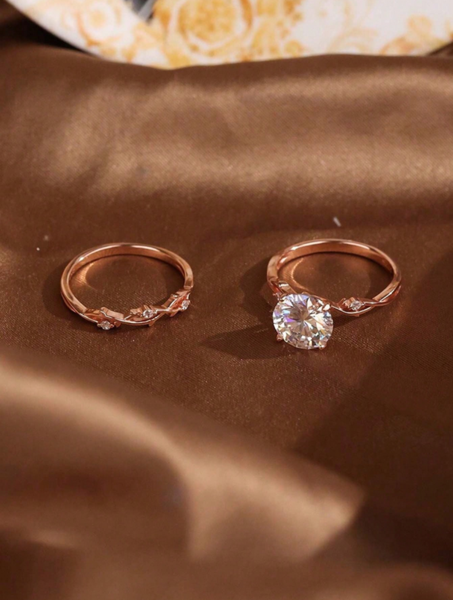 Elegant Moissanite Branch Ring | Luxurious Design