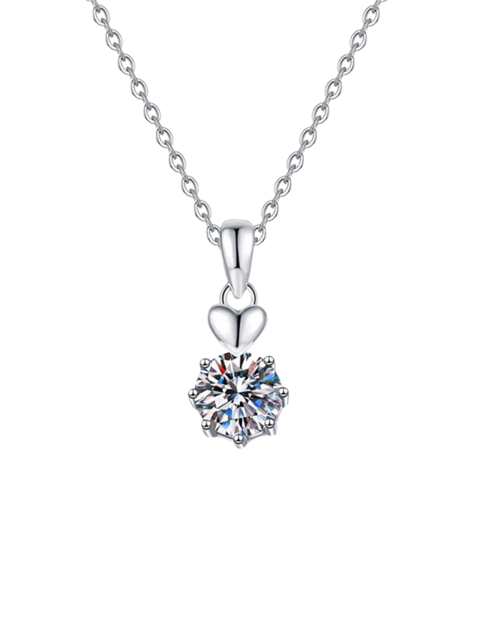 Luxurious Moissanite Pendant Necklace | Timeless Design