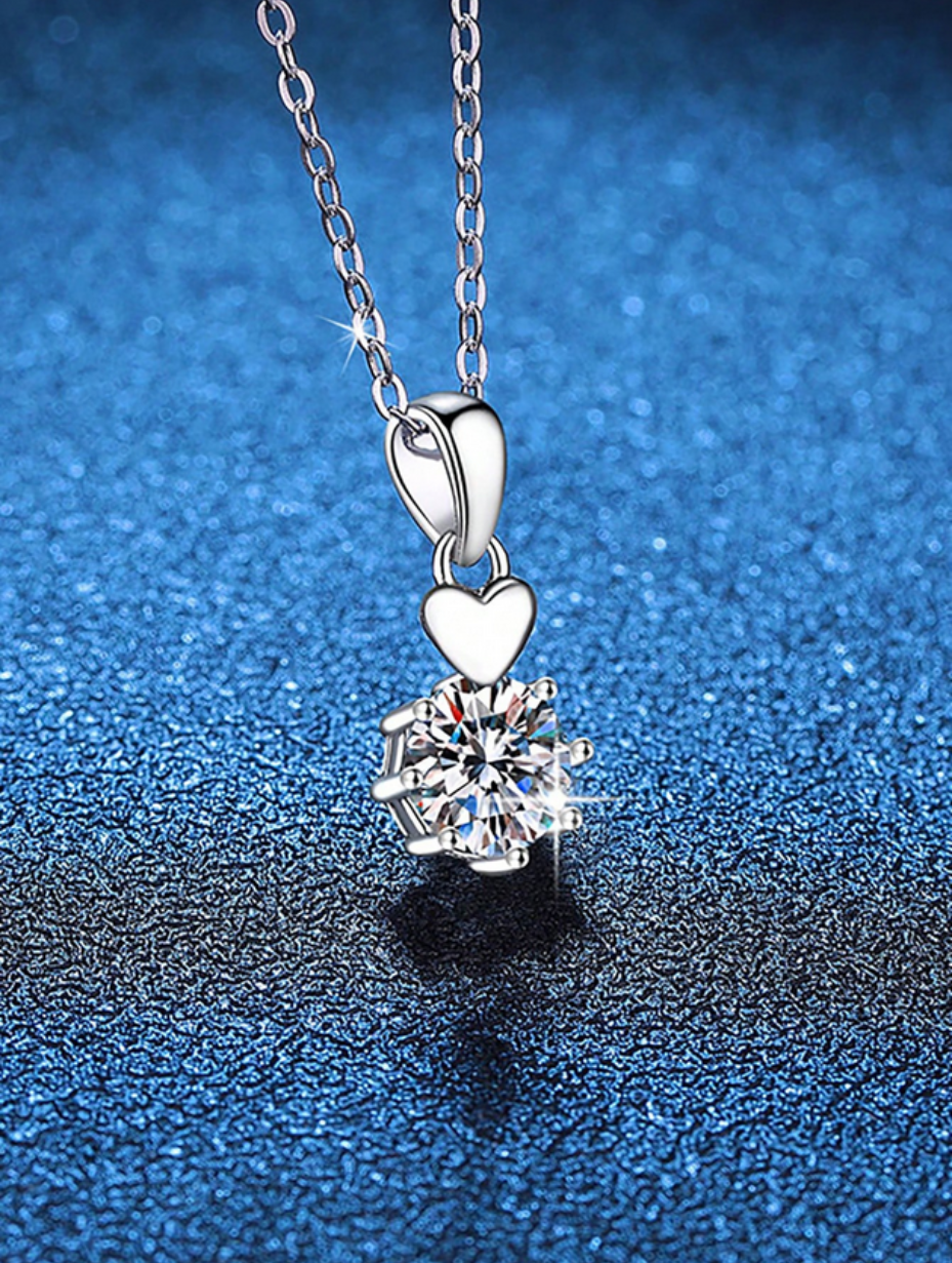 Luxurious Moissanite Pendant Necklace | Timeless Design