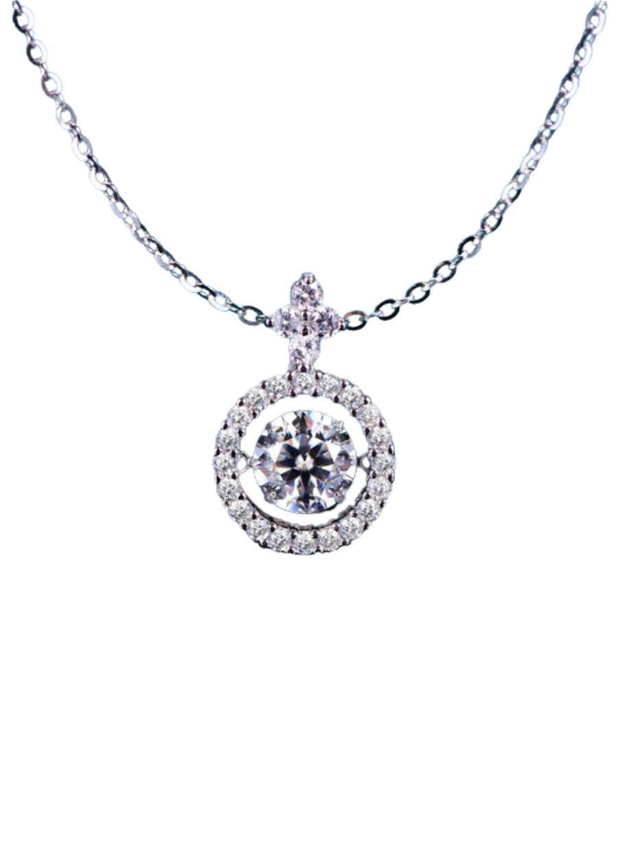 Elegant Moissanite Pendant Necklace | Timeless Design