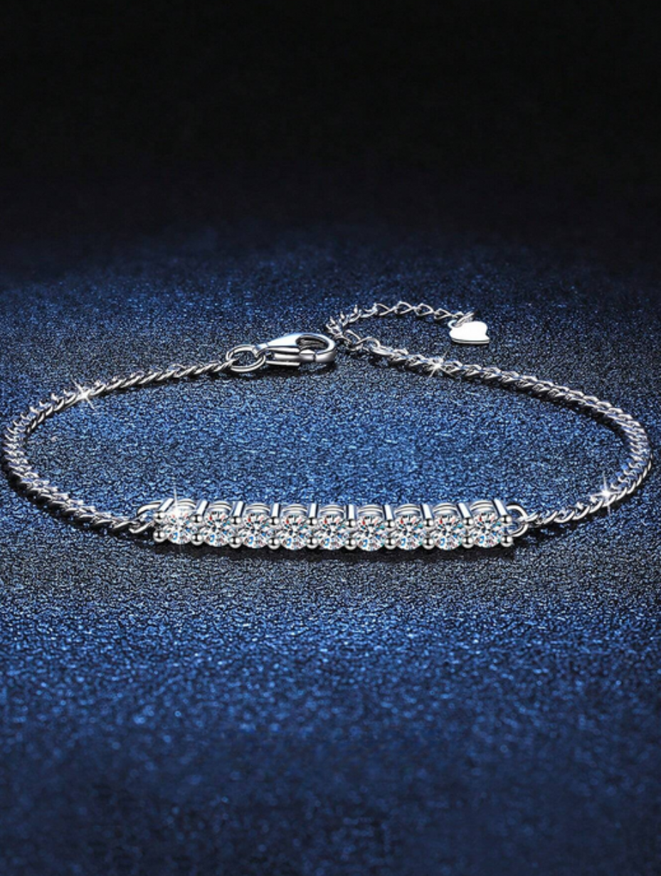 Exquisite Moissanite Bracelet | S925 Sterling Silver