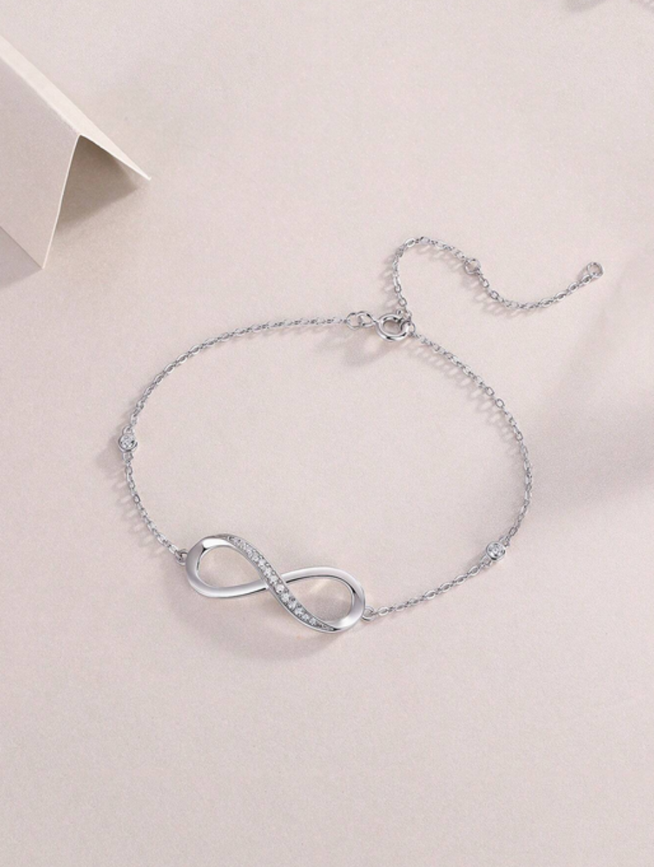 Infinity Moissanite Bracelet | S925 Sterling Silver