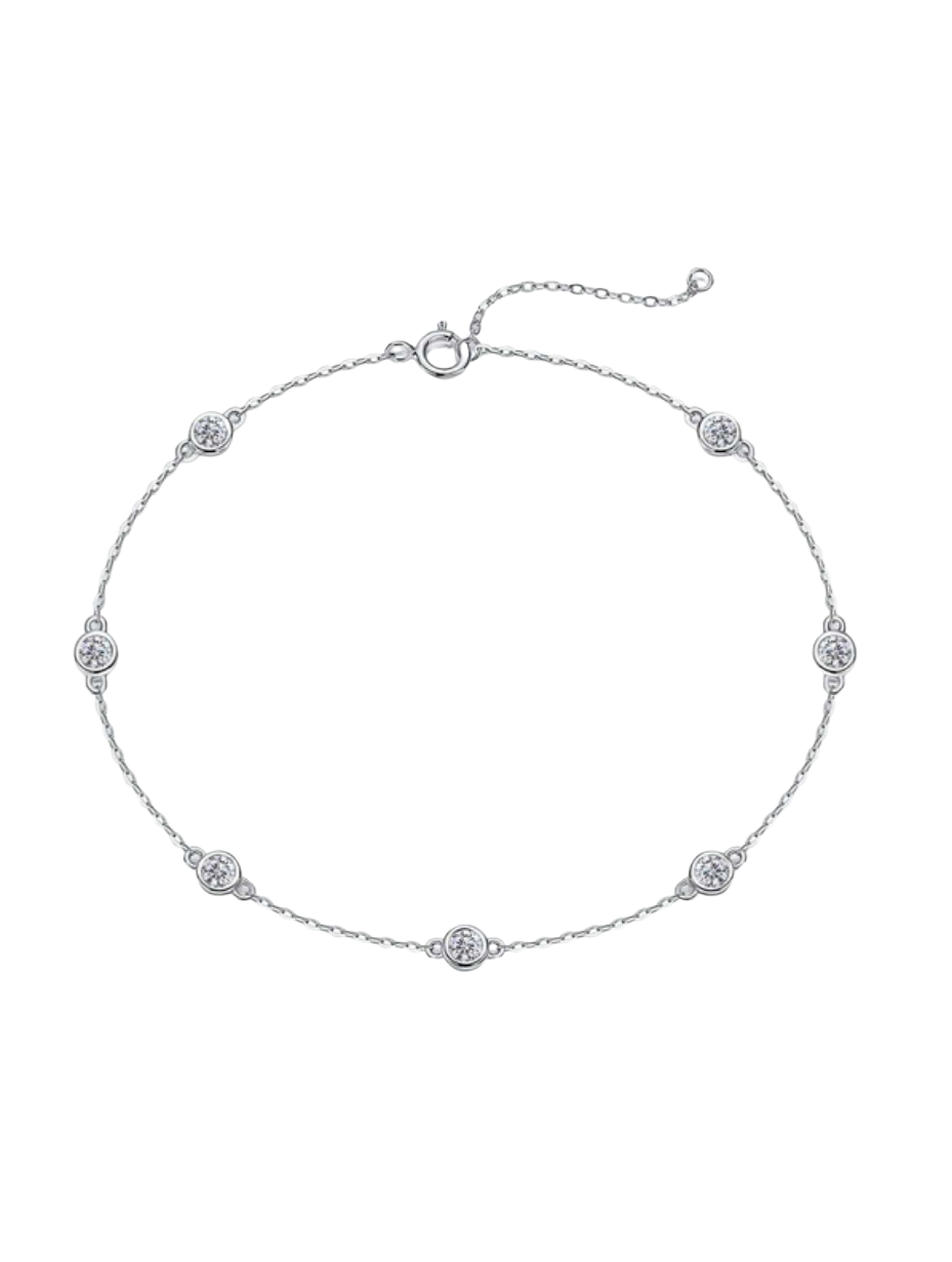 Moissanite Bracelet | Sweet & Versatile S925 Sterling Silver