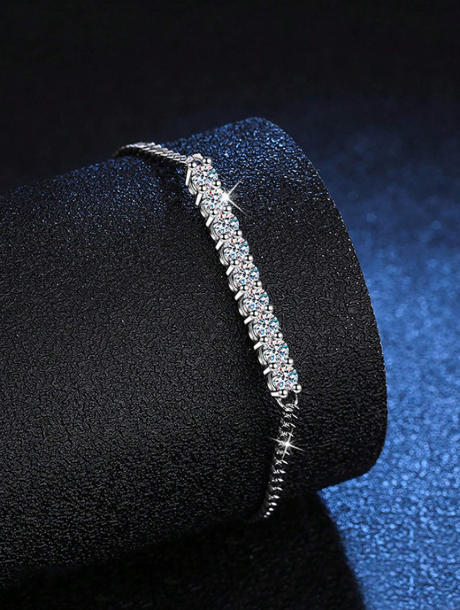 Exquisite Moissanite Bracelet | S925 Sterling Silver