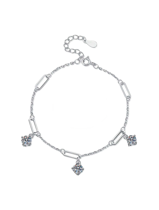 Luxurious Moissanite Bracelet | S925 Sterling Silver