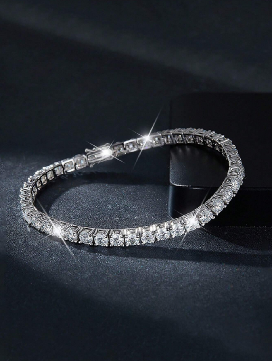 Eternity Moissanite Bracelet | S925 Sterling Silver