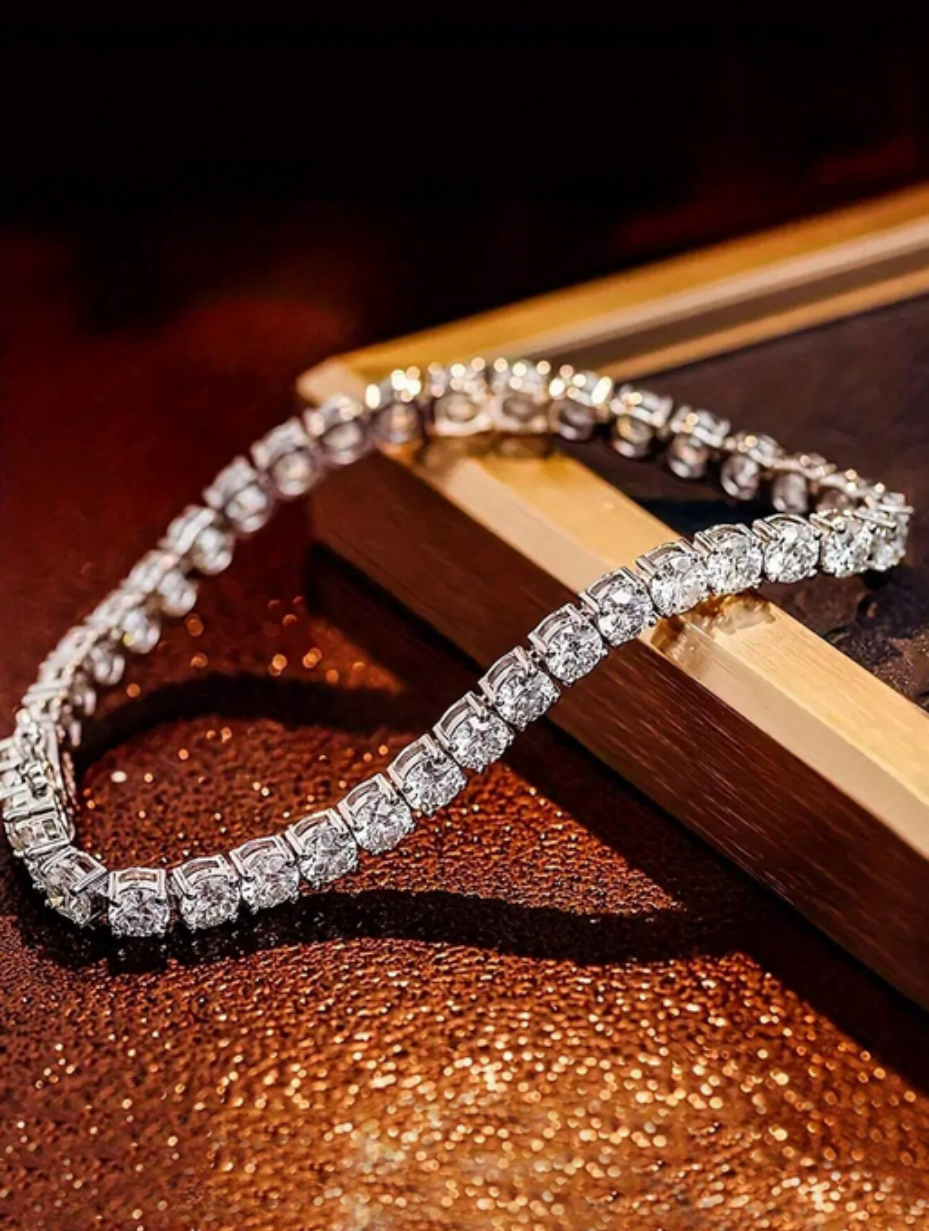 Eternity Moissanite Bracelet | S925 Sterling Silver