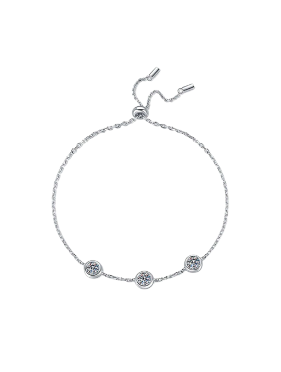 Elegant Moissanite Bracelet | S925 Sterling Silver