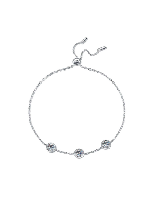 Elegant Moissanite Bracelet | S925 Sterling Silver