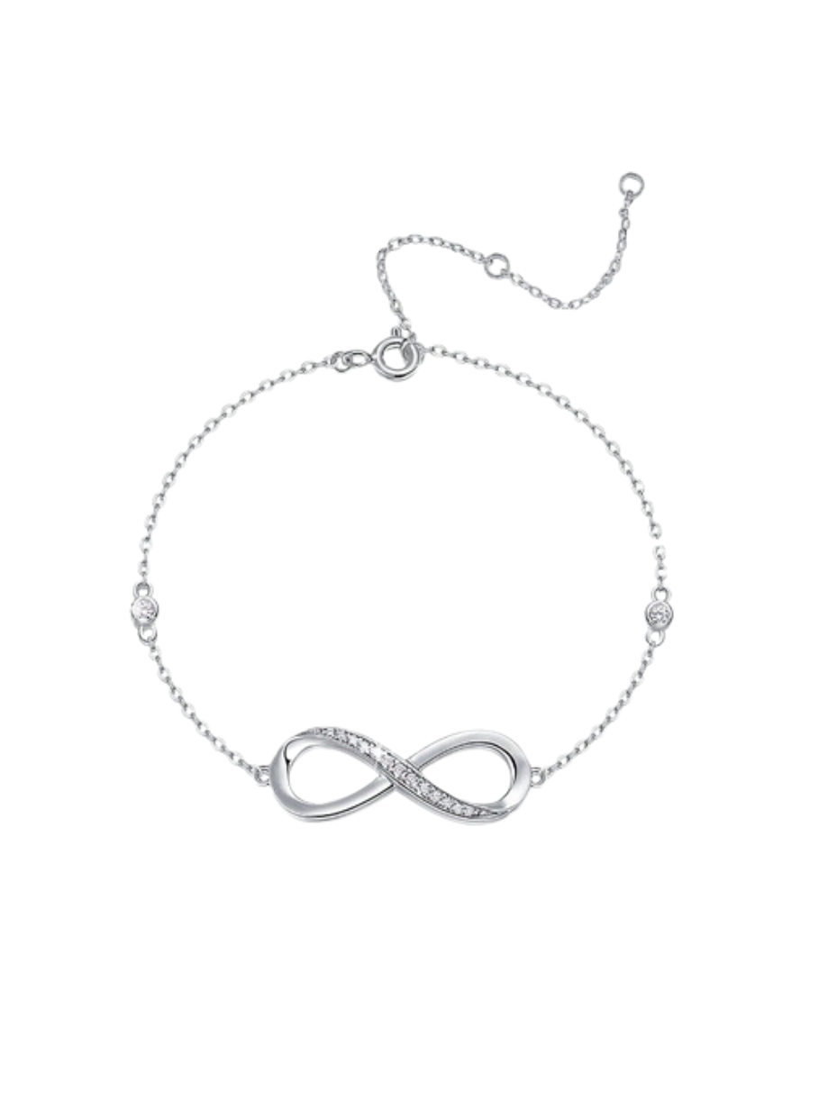 Infinity Moissanite Bracelet | S925 Sterling Silver