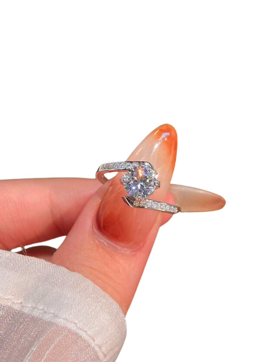 Newsoul Elegant Moissanite Ring | 100% Real Brilliant Cut