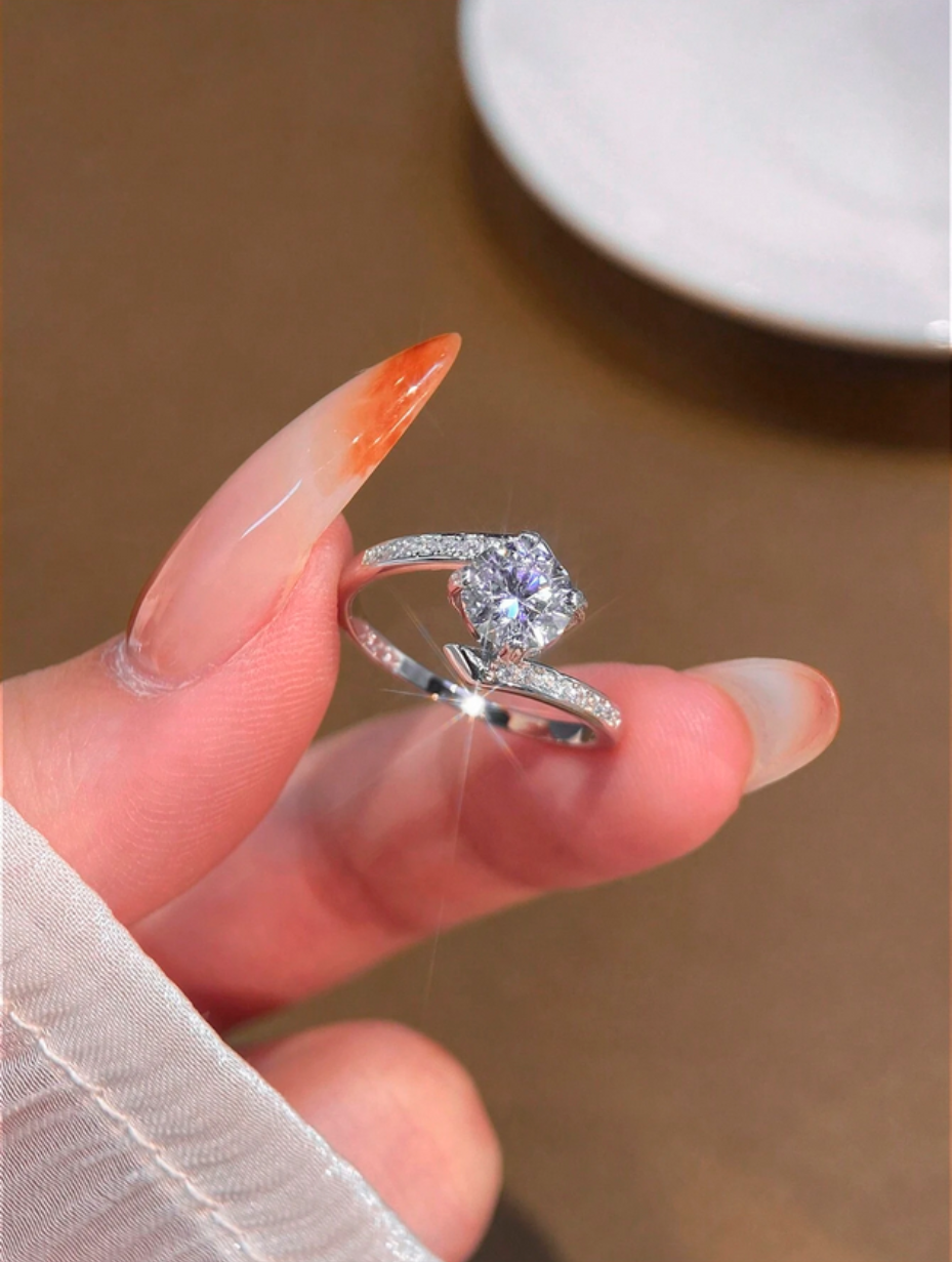 Newsoul Elegant Moissanite Ring | 100% Real Brilliant Cut