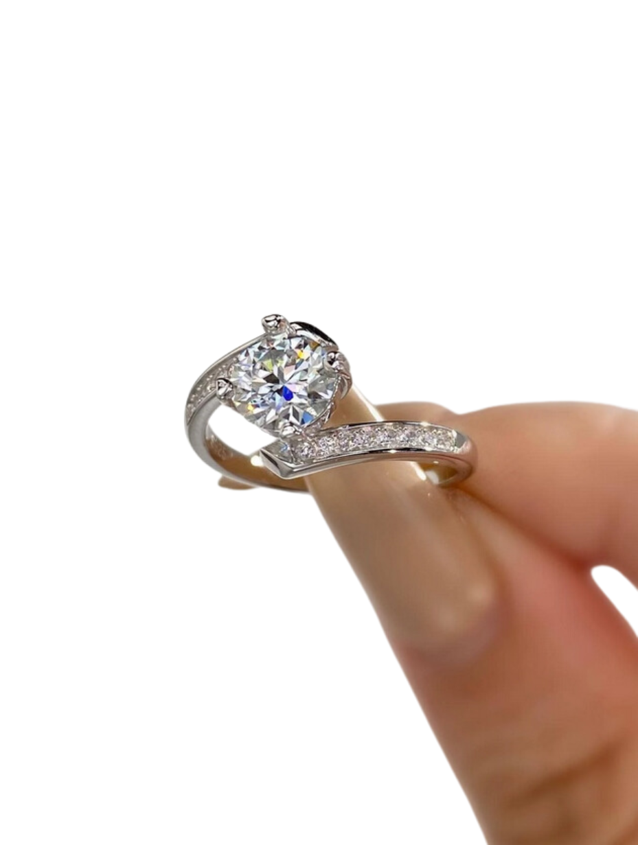 Newsoul Elegant Moissanite Ring | 100% Real Brilliant Cut