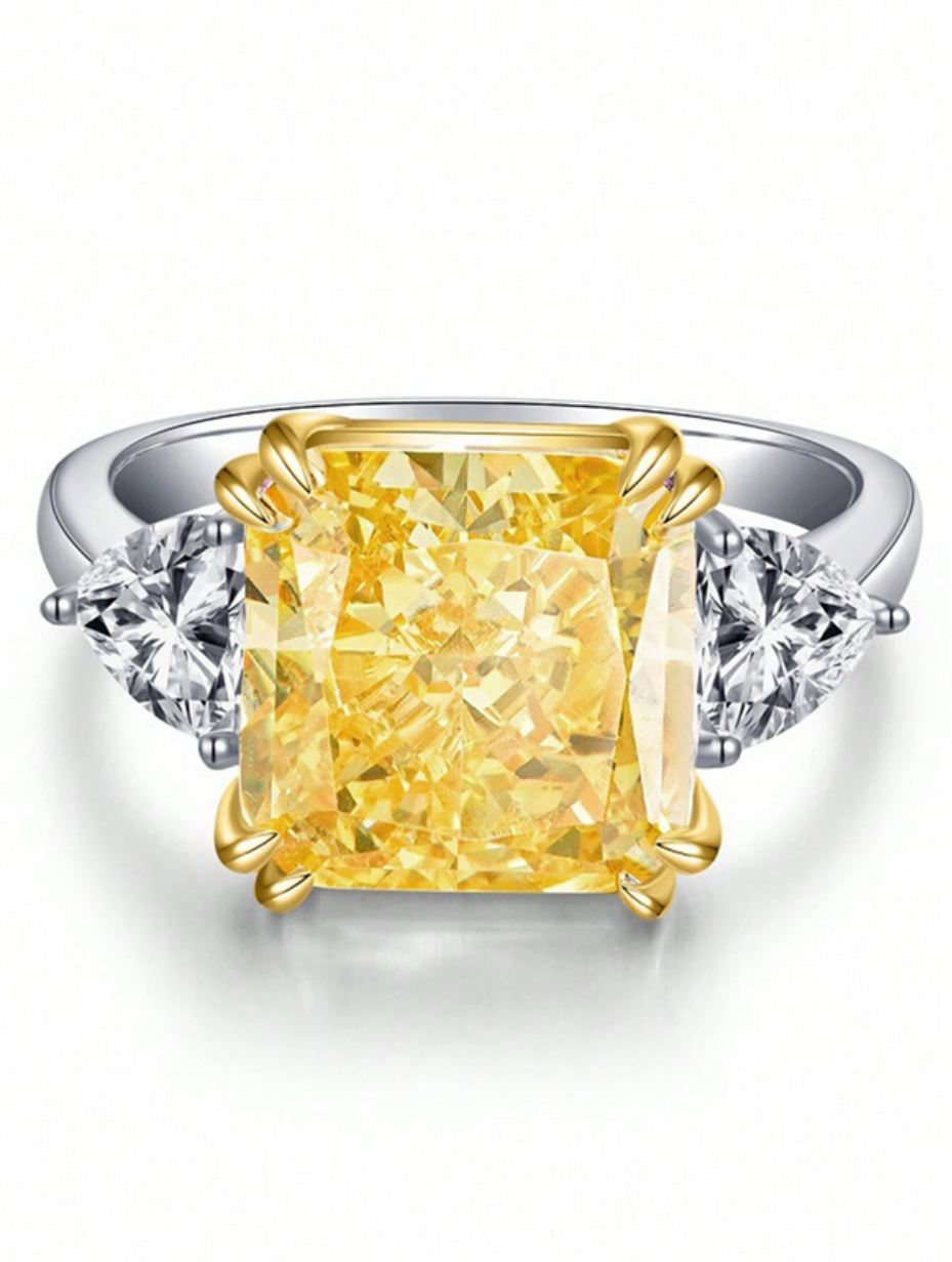 Yellow Radiant Ring | Unique & Elegant