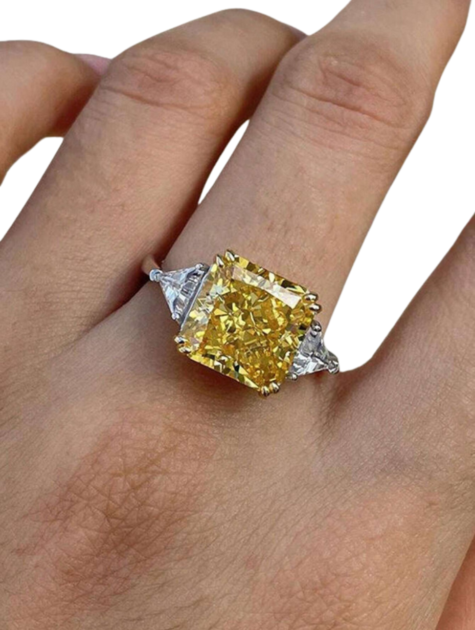 Yellow Radiant Ring | Unique & Elegant