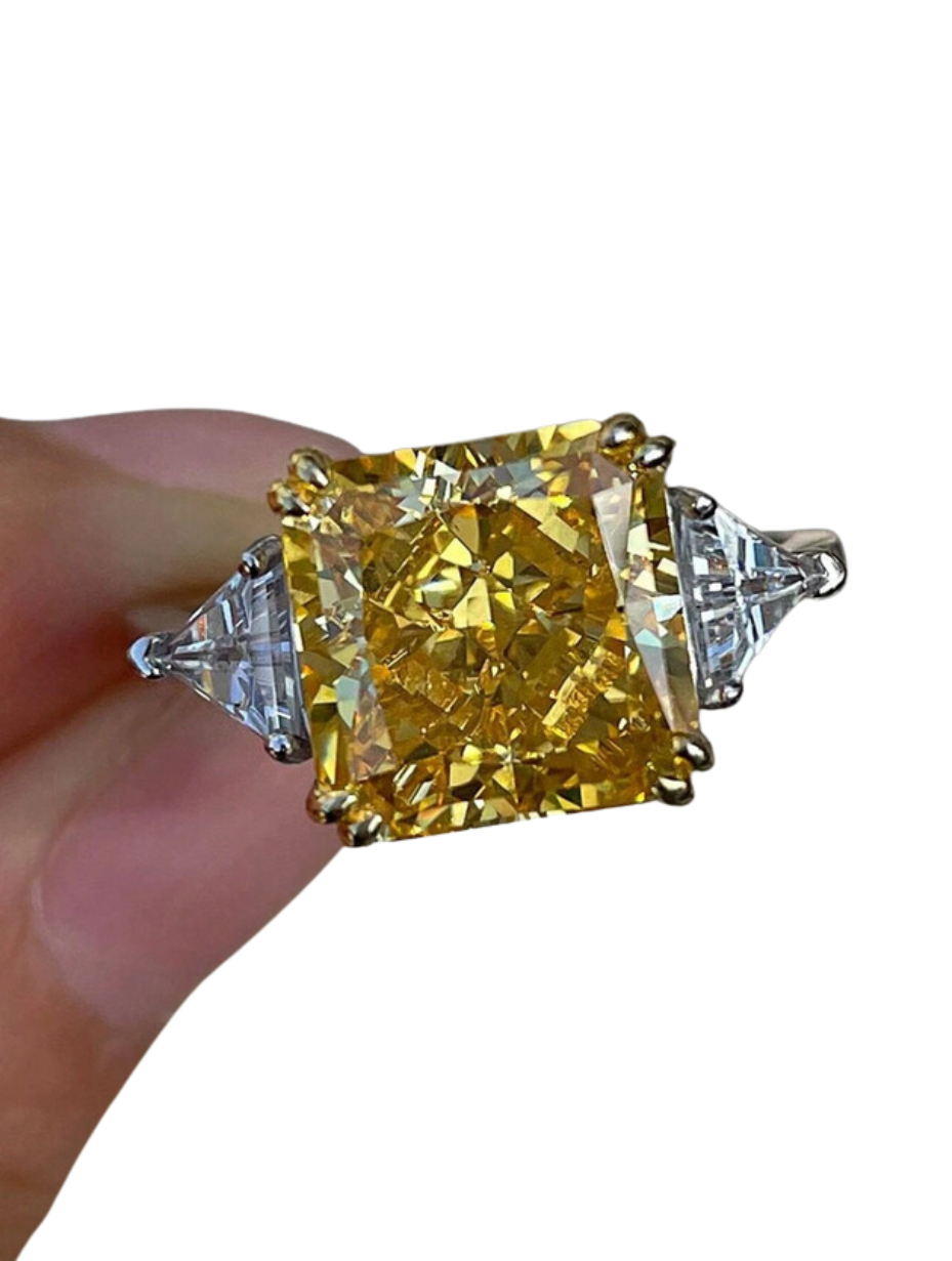 Yellow Radiant Ring | Unique & Elegant