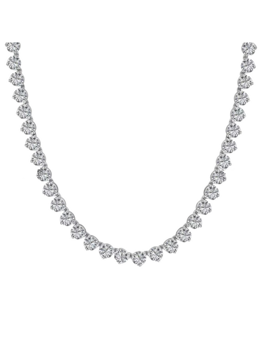 S925 Sterling Silver Moissanite Necklace | Elegant Fashion